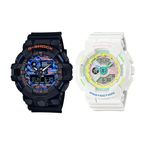 CASIO г Shock Baby г Collection Кварцевый механизм Смола Ремешок Часы Унисекс Белый Циферблат GA 700CT 1APR BA 110TM 7A