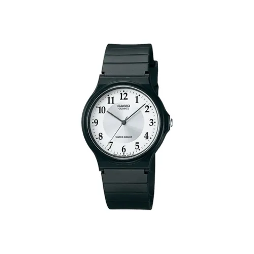 CASIO YOUTH Collection Круглый Аналоговый Кварцевый механизм Смольный ремешок Часы Мужские Белый циферблат