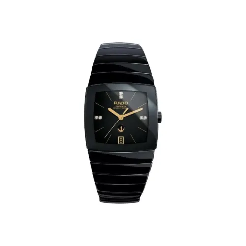 RADO Автоматический Механический Movement Женские Серебро Diamond Collection Часы 34,8 мм Черный