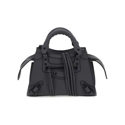 Balenciaga Коровья кожа Одиночная через плечо сумка Женская Серого цвета