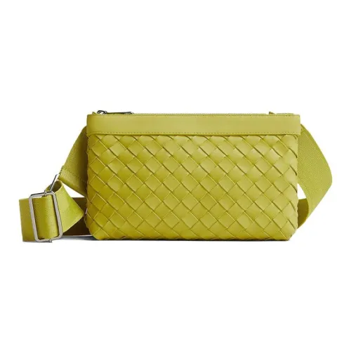 Bottega Veneta Сумка через плечо из телячьей кожи унисекс зеленая