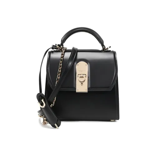 Ferragamo Сумка из коровьей кожи маленькая женская черная