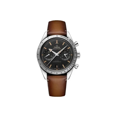 OMEGA Мужские часы с ручным заводом, механизм, 40,5 мм, черный