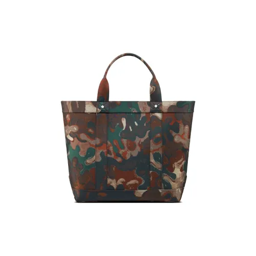 DIOR PETER DOIG Коллаборация Холщовая сумка Сумка через плечо Сумка на плечо Мужская сумка Коричневый Камуфляж