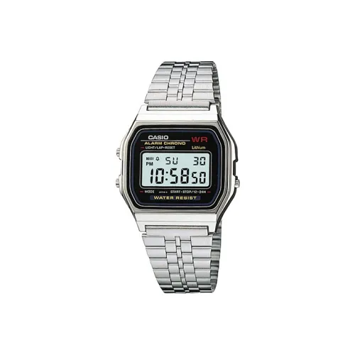 CASIO YOUTH Collection Металл Small Block Кварцевый механизм Нержавеющая сталь Ремешок Часы Мужские Черный циферблат