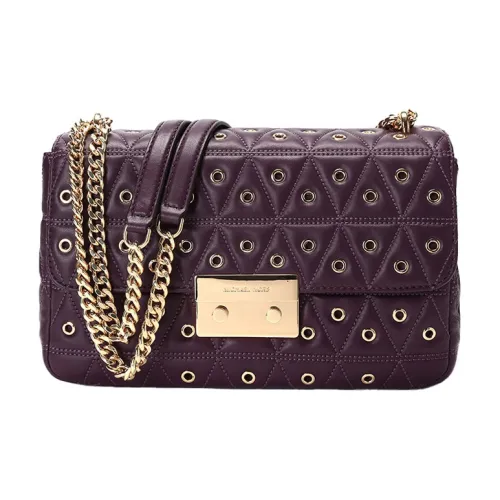 MICHAEL KORS Sloan Кожа Коровья кожа Сумка через плечо Большая Женская Фиолетовая