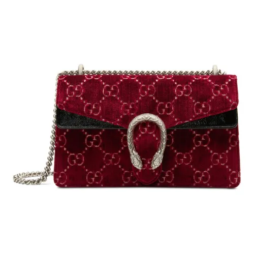 GUCCI Dionysus Велюр Плечевая сумка Женская Красная