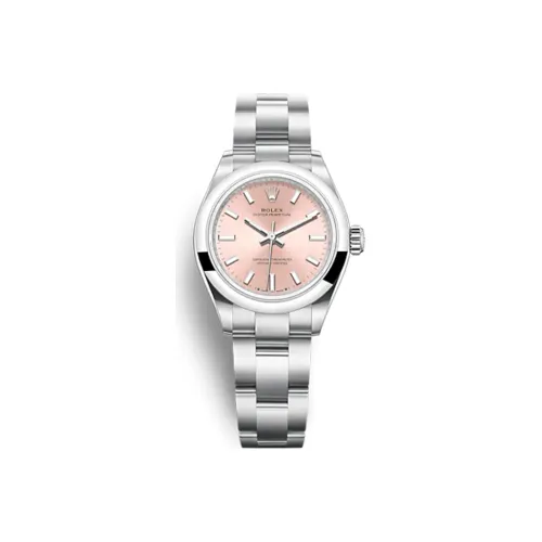 ROLEX Автоматический Механический Movement Женские Oyster Perpetual Часы 28 мм Розовые