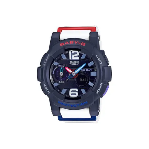 CASIO Baby Кварцевый механизм Смольный ремешок Часы Женские часы Черный циферблат