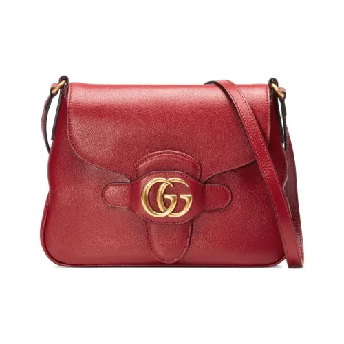 GUCCI Кожа Курьерская Сумка Сумка через плечо Маленькая Женская Красная