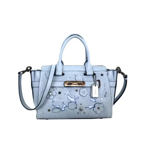 COACH Swagger Коровья кожа Сумка Средний Женские Синий