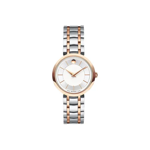 MOVADO 1881 Collection Кварцевый механизм Женские часы 28 мм Серебристый циферблат Корпус из нержавеющей стали