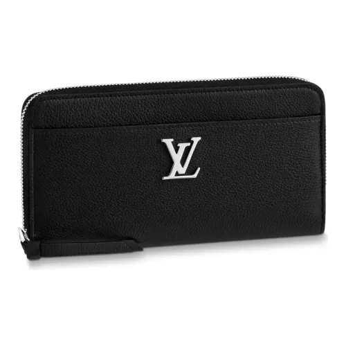 LOUIS VUITTON Zippy Кошелек из коровьей кожи женский черный