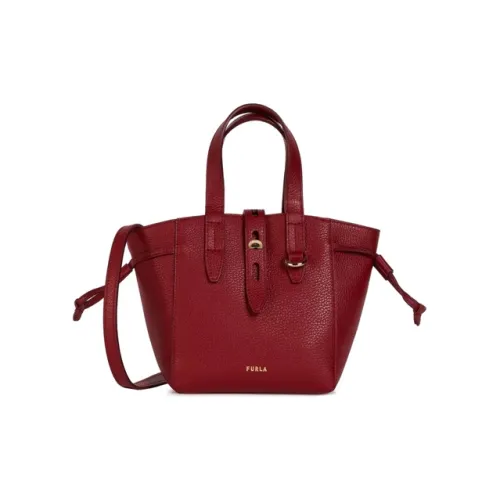 Furla Net Collection Кожа Корзинка-Сумка Сумка через плечо Сумка Мини Женская Темно-Красная