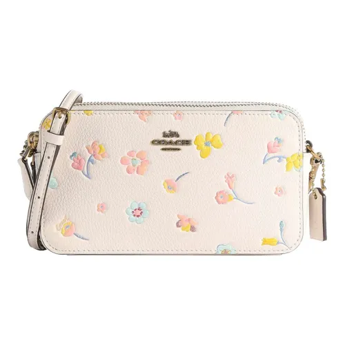 COACH Kira (Красный) Кожа Плечо Сумка через плечо Маленькая Женская Белая