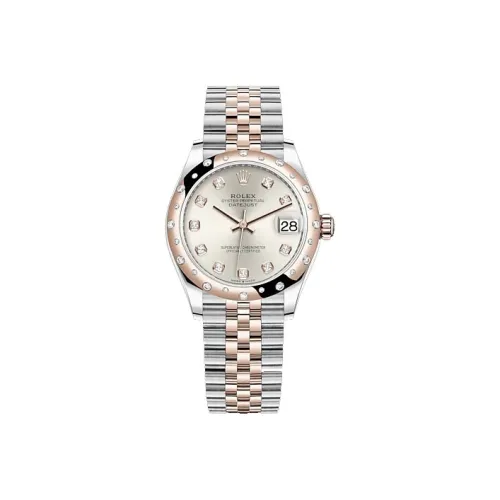 ROLEX Log Series Автоматический Механический Механизм Женские Часы 31 мм Серебристый Циферблат Оистерстелль Корпус Стальной Ремешок