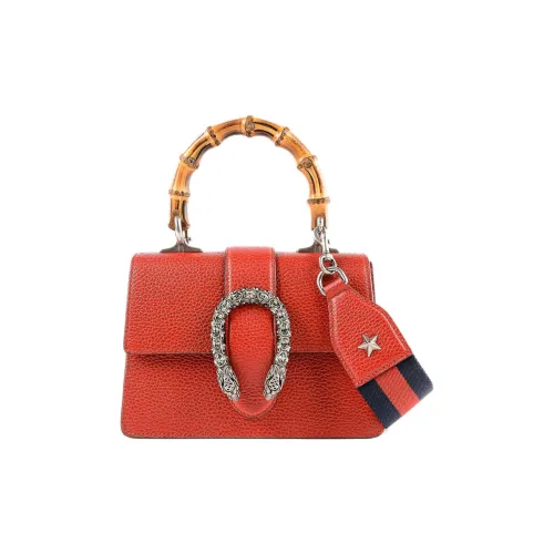 GUCCI Dionysus Кожа Сумка через плечо Сумка Мини Женская Красная