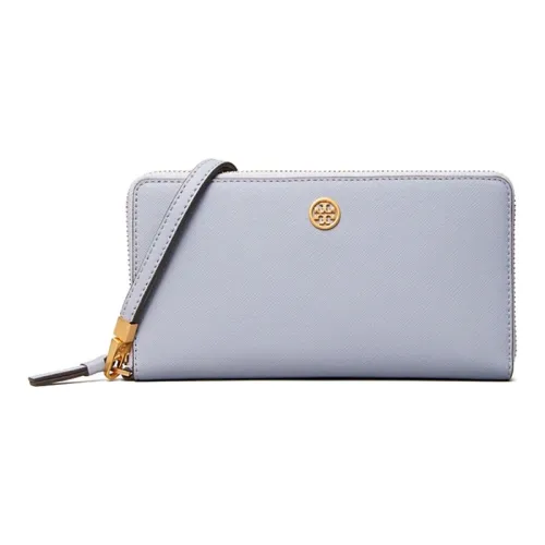 TORY BURCH Robinson Кожа Кошелек Картхолдер Паспортный чехол Женский Таро Фиолетовый