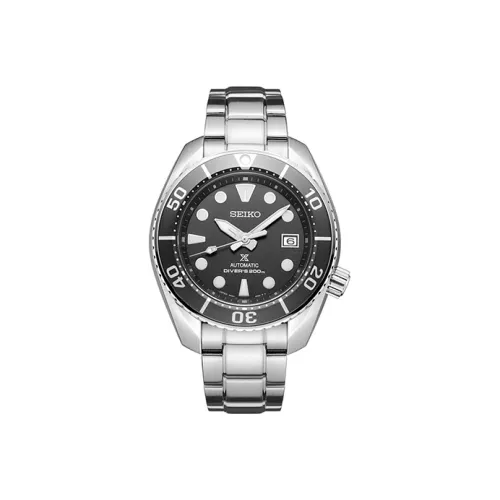 SEIKO Автоматический Механический Мужской Часы Prospex 45 мм*12,85 мм Черные