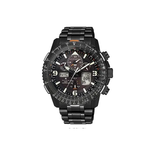 CITIZEN Promaster Collection Светильник Кварцевый механизм Нержавеющая сталь Ремешок Часы Мужские Черный циферблат