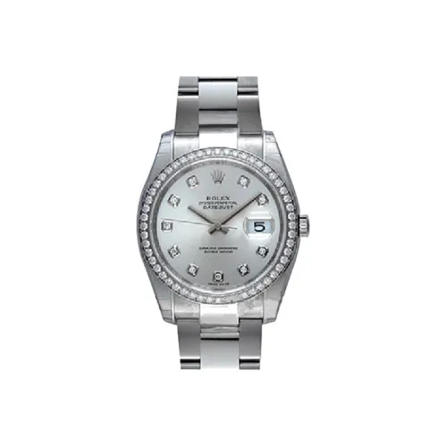 ROLEX Автоматический Механический Часы Мужские Oyster Perpetual 38 мм Серебряные