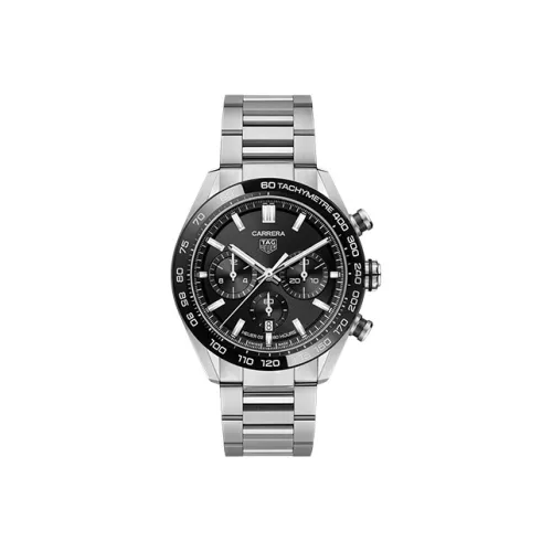 TAG HEUER Автоматический Механический Механизм Мужские Часы Carrera Collection 44 мм Черные