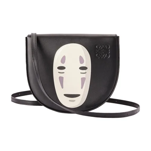 LOEWE Каблук Телячья кожа Сумка через плечо Мини Женская Черная