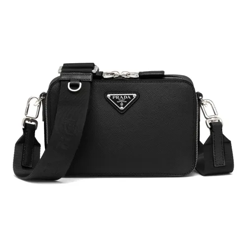 PRADA Кожа Сумка Сумка через плечо Мужская Черная