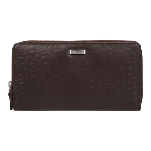 CALVIN KLEIN Кожа Держатель для карт кошелек Мужской Коричневый