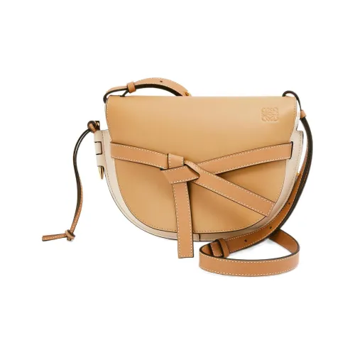 LOEWE Gate Сумка через плечо из коровьей кожи маленькая сумка на плечо женская коричневая