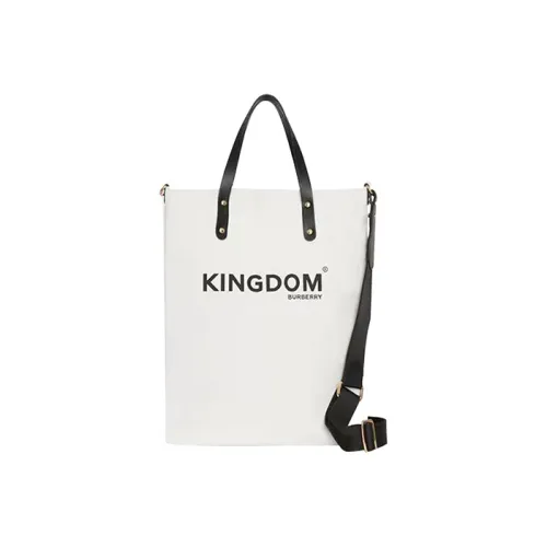 Burberry Коровья кожа Холст Тоут Сумка Сумка для покупок Сумка через плечо Сумка через плечо Стандартная Унисекс Белый
