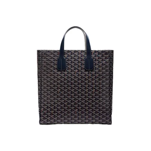 GOYARD Voltaire Холст и Кожа Плечевая Сумка Сумка Женская Морской Синий