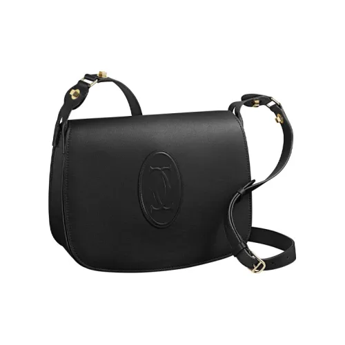 Cartier Carnassière Сумка через плечо из коровьей кожи женская черная