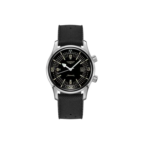 LONGINES Автоматический Механический Механизм Мужские Классические Винтажные Часы 42 мм Черные