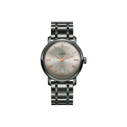 RADO DiaMaster Collection Автоматический Механический Часы Мужские 41 мм Серебристый Циферблат Керамические Оправа Часов