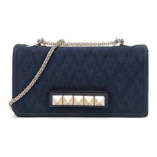Valentino Сумка из ткани женская темно-синий