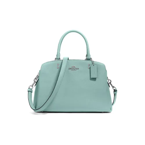 COACH Lillie Кожа Сумка Большая Женская Светлая Озерный Зеленый