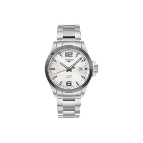 LONGINES Quartz Механизм Мужские Часы Comcast V.H.P Series 43 мм Серебряные