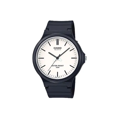 CASIO YOUTH Collection Круглый Аналоговый Кварцевый Механизм Смольный Ремешок Часы Женские Белый Циферблат