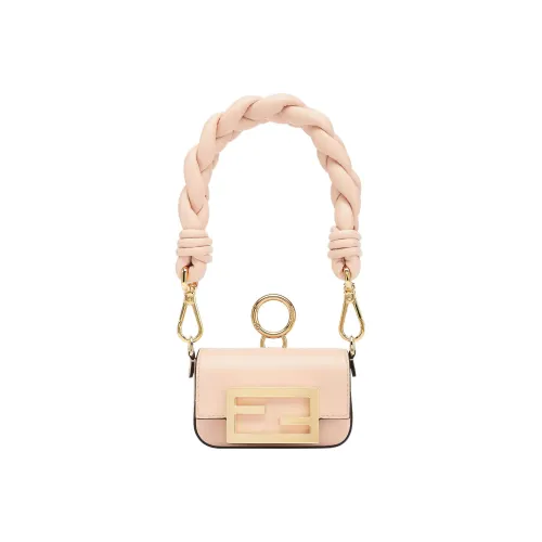 FENDI Baguette Sheepskin Bag Extra Mini Women's Pink