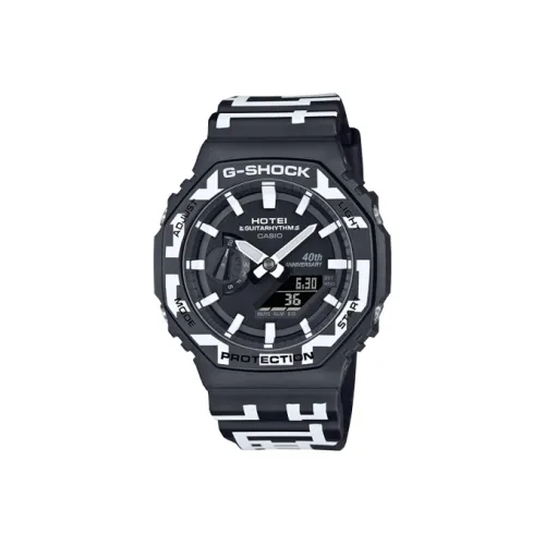 CASIO Кварцевый механизм Мужские часы серии Liquid Crystal/Analog Dual Display, черный