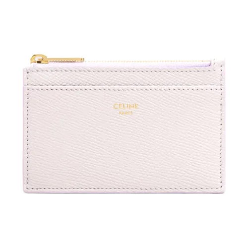 CELINE Телячья кожа с текстурой Кошелек Женские Лавандовый Серый