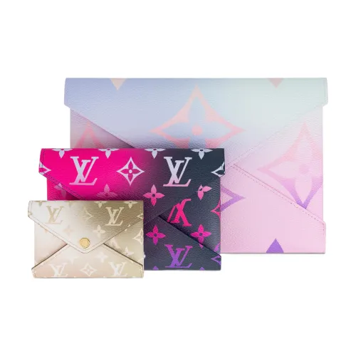 LOUIS VUITTON Kirigami Холст Покрытие 3 в 1 Монетница Клатч Стандартный Женский Многоцветный