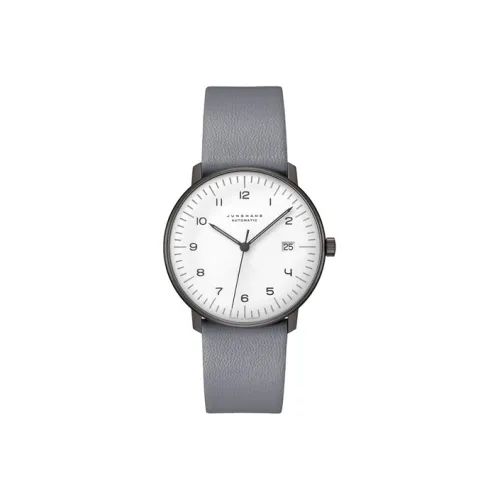 JUNGHANS Автоматический Механический Часы Мужские Max Bill Collection 38мм*38мм*10мм Белые