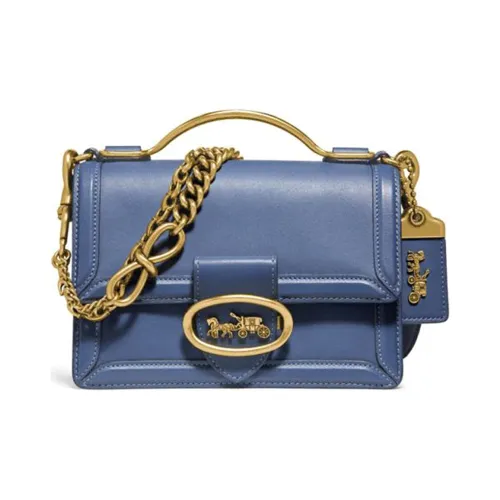 COACH Riley Sheepskin Сумка через плечо Сумка через плечо Женская Синяя