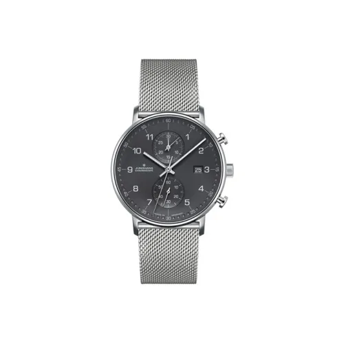 JUNGHANS Кварцевый механизм Мужские часы серии FORM 40мм*40мм*10,5мм Черный