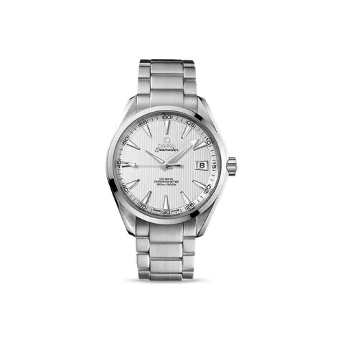 OMEGA Автоматический Механический Часы Мужские AQUA TERRA 150 метров 41,5 мм Серебряные