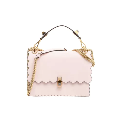 FENDI Kan I Кожа Сумка через плечо Сумка Женская Светло-розовая Многоцветная с Candy Color