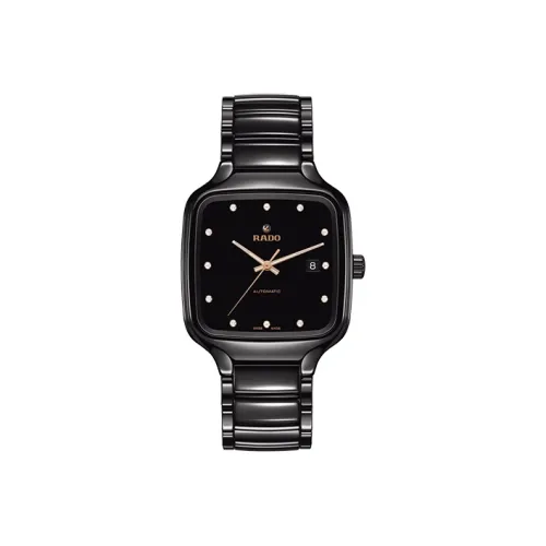 RADO Автоматический Механический Movement Унисекс Realme Collection Часы 39мм*39мм*9,6мм Черные