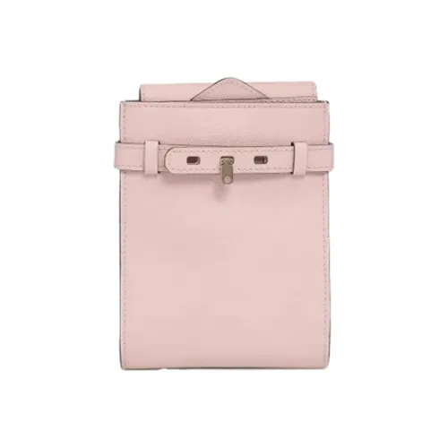 Valextra B tracollina Series Чехол для телефона из телячьей кожи Сумка через плечо Сумка на одно плечо Женская Пионово-розовый